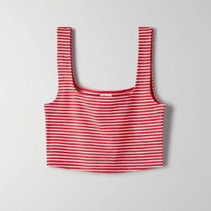 Sunday Best Red and White Striped Tank Top